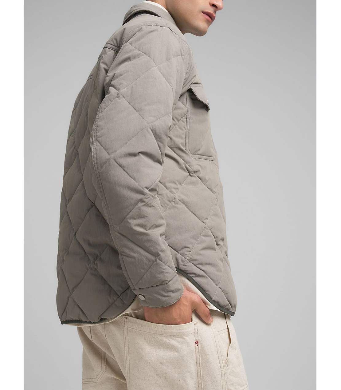 クリンクル（シワ加工）キルティングジャケット 詳細画像 シルバー 6